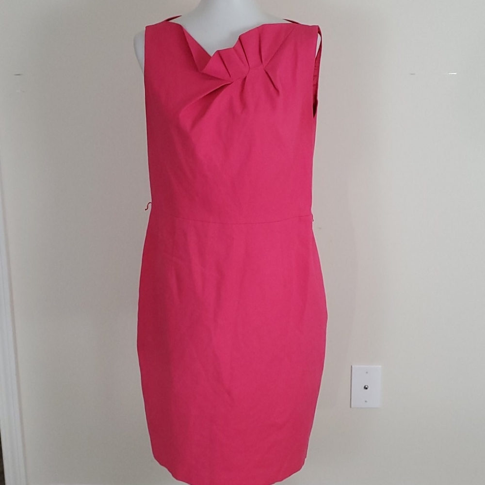 Tahari fushcia dress size 16